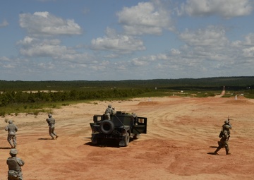 1050th Transportation, 151st Expeditionary Signal battalions conduct crew-served weapons training