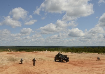 1050th Transportation, 151st Expeditionary Signal battalions conduct crew-served weapons training