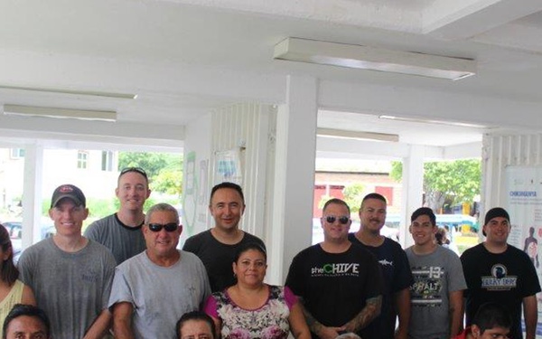 USCGC Steadfast crew volunteers at Mexico's DIF Cancer Shelter