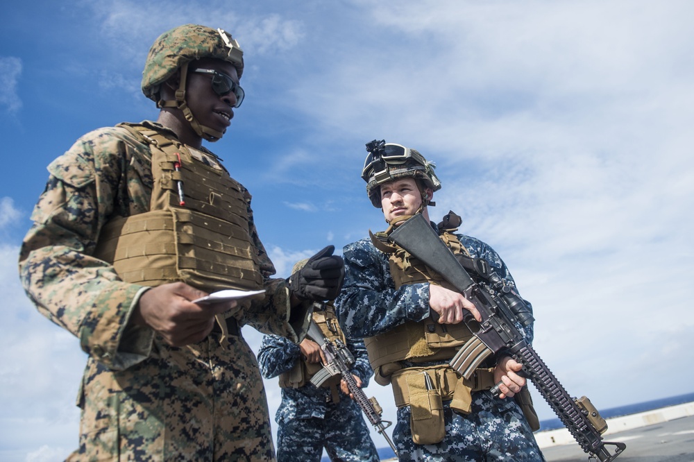 Green Bay Sailors conduct live fire exercise with 31st MEU