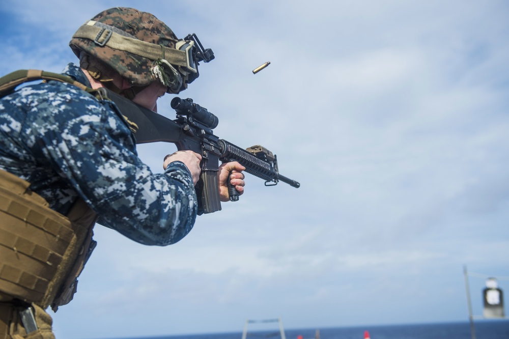 Green Bay Sailors conduct live fire exercise with 31st MEU