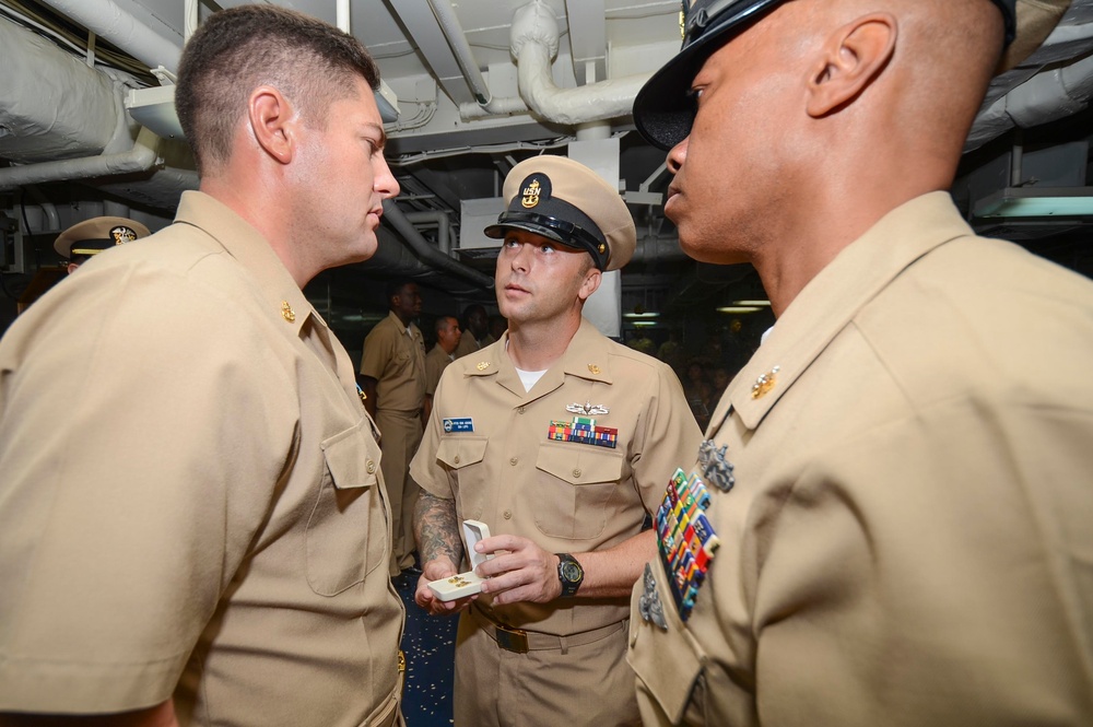 USS Frank Cable Welcomes Newest Chiefs
