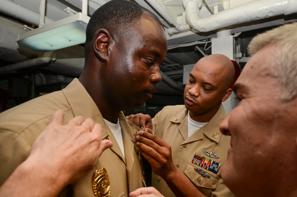 USS Frank Cable Welcomes Newest Chiefs