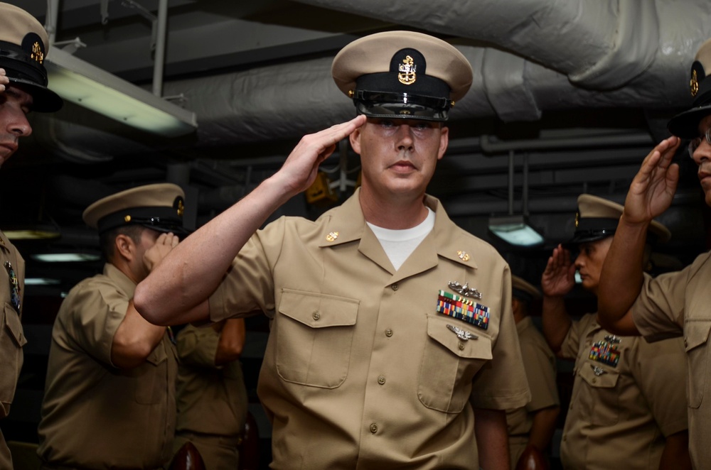 USS Frank Cable Welcomes Newest Chiefs