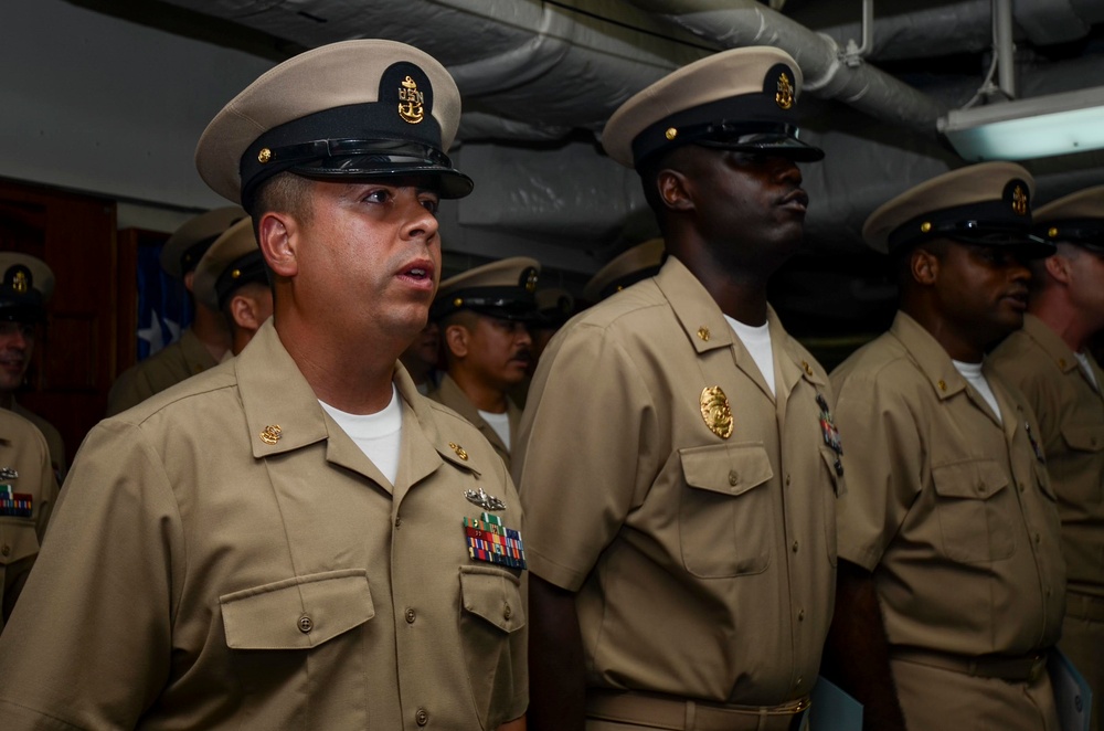 USS Frank Cable Welcomes Newest Chiefs