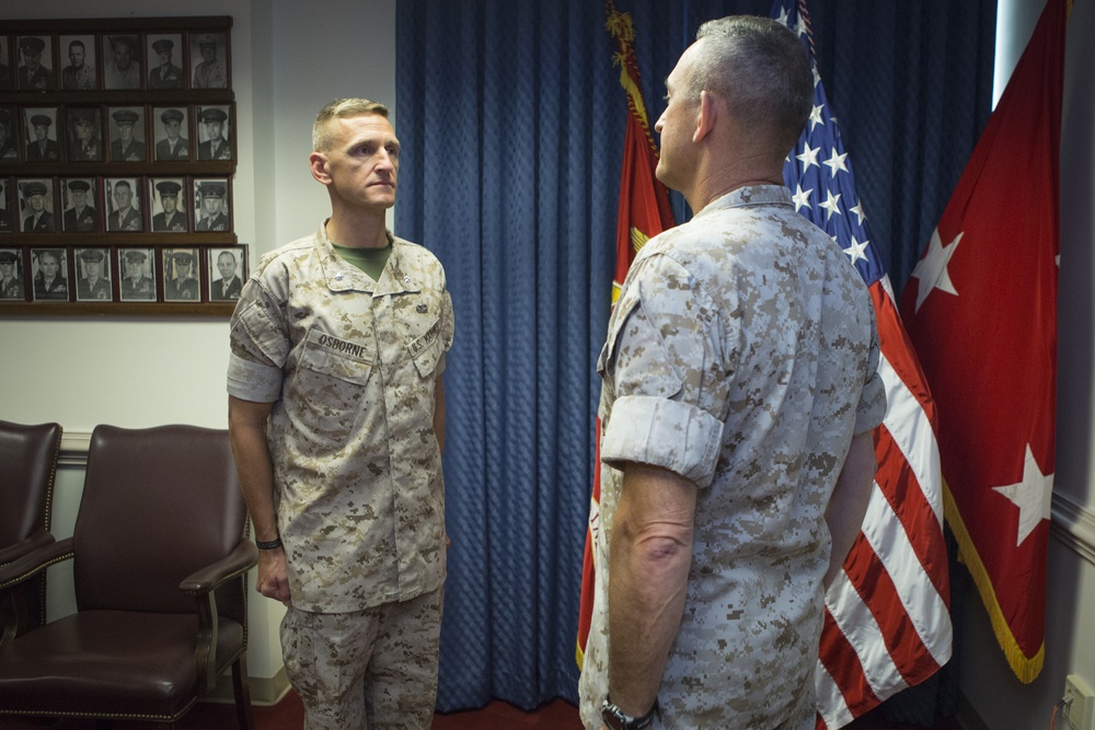 Lt. Col. John C. Osborne Promotion Ceremony