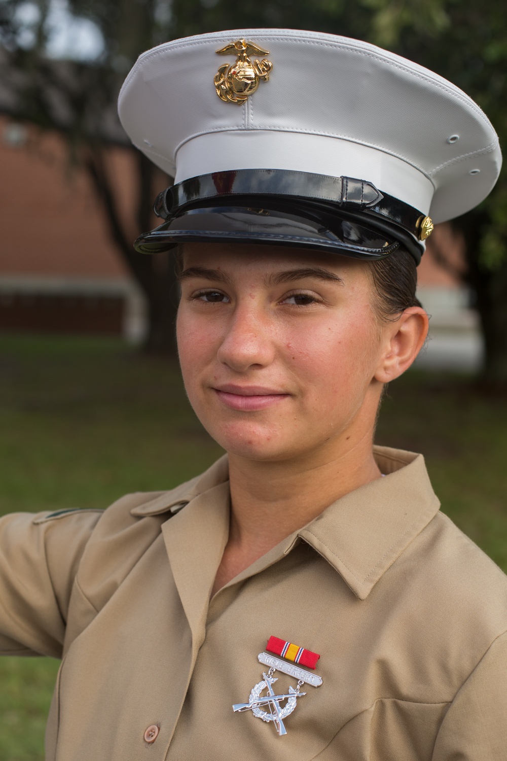 Pfc. Selvin Y. Rivera Vasquez, honor graduate for Platoon 2069, Fox Company, 2nd Recruit Training Battalion, graduated boot camp Aug. 16, 2016. Rivera Vasquez is from Glen Cove, N.Y. (Photos by Lance Cpl. Carlin Warren)