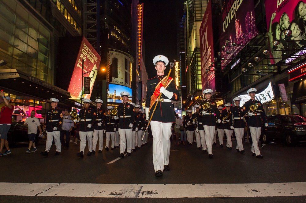 Marine Corps Band Times Square Performance