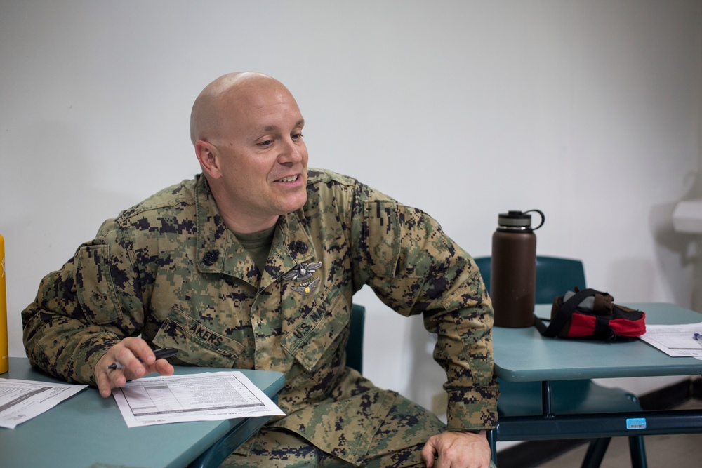 Valiant Shield 16: Tinian locals recieve combat lifesaving class from Marine Air Control Group 18