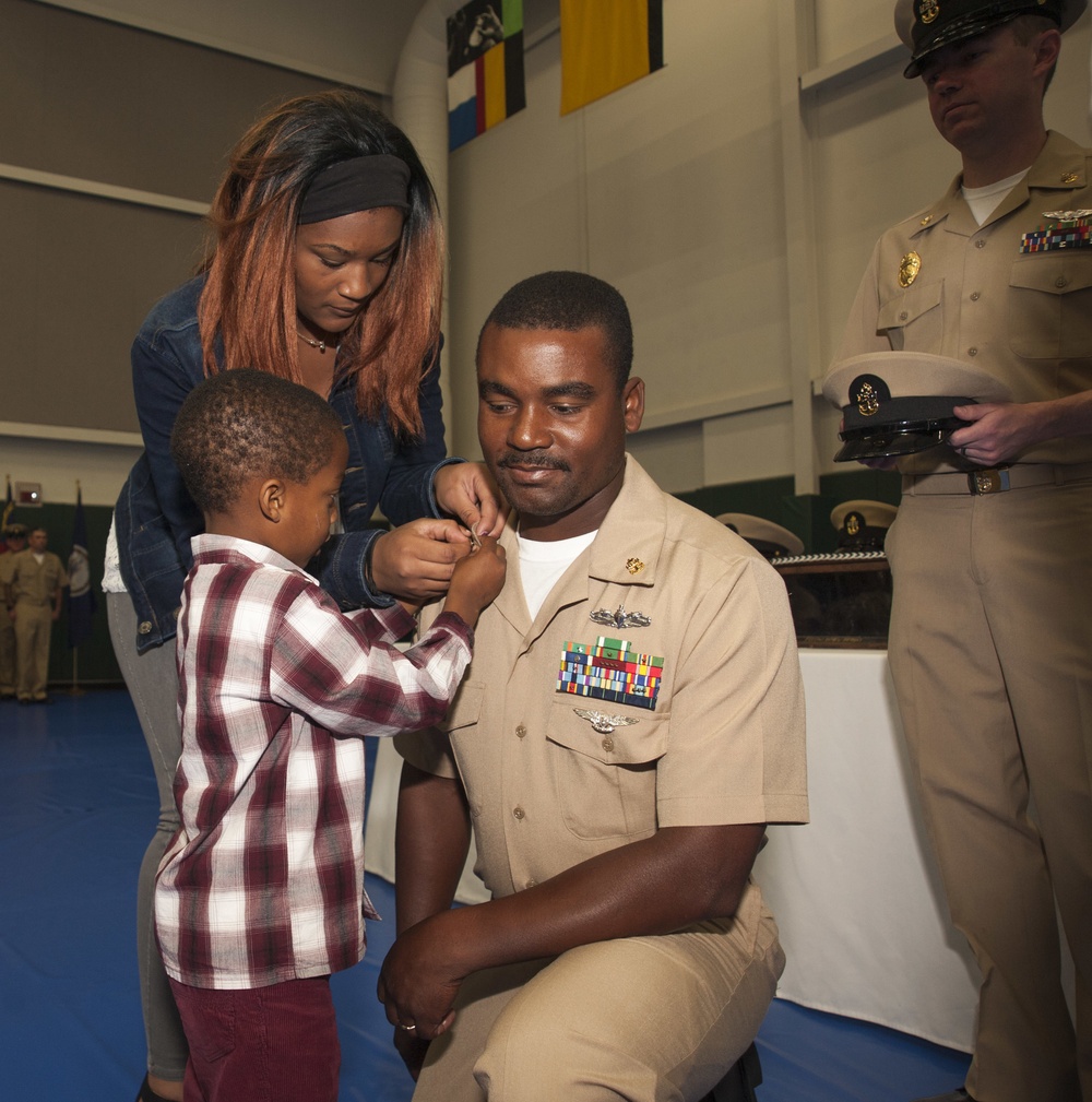 Fiscal year 2017 Chiefs pinned at Naval Station Everett