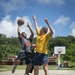 Seabees and Marines at Tinian School