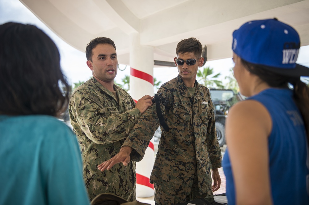 Tinian Community Day with Navy Corpsmen