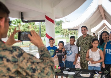 Tinian Community Day with Navy Corpsmen