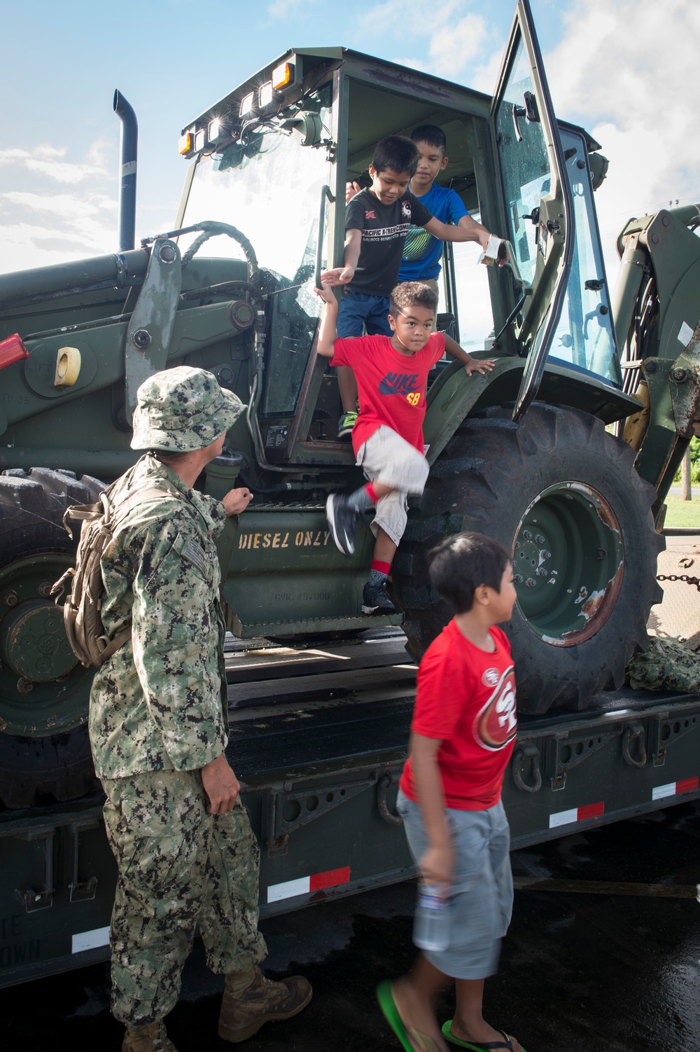 Tinian Community Day with Seabees