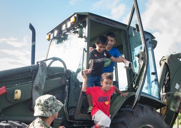Tinian Community Day with Seabees