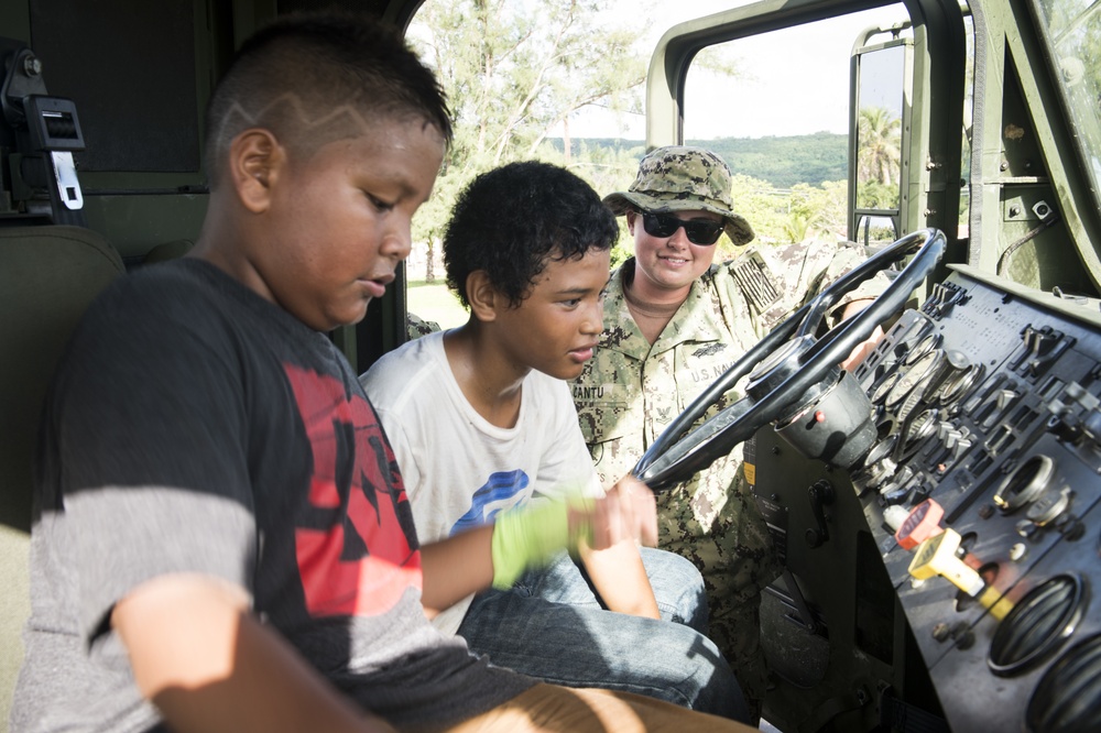 Tinian Community Day with Seabees