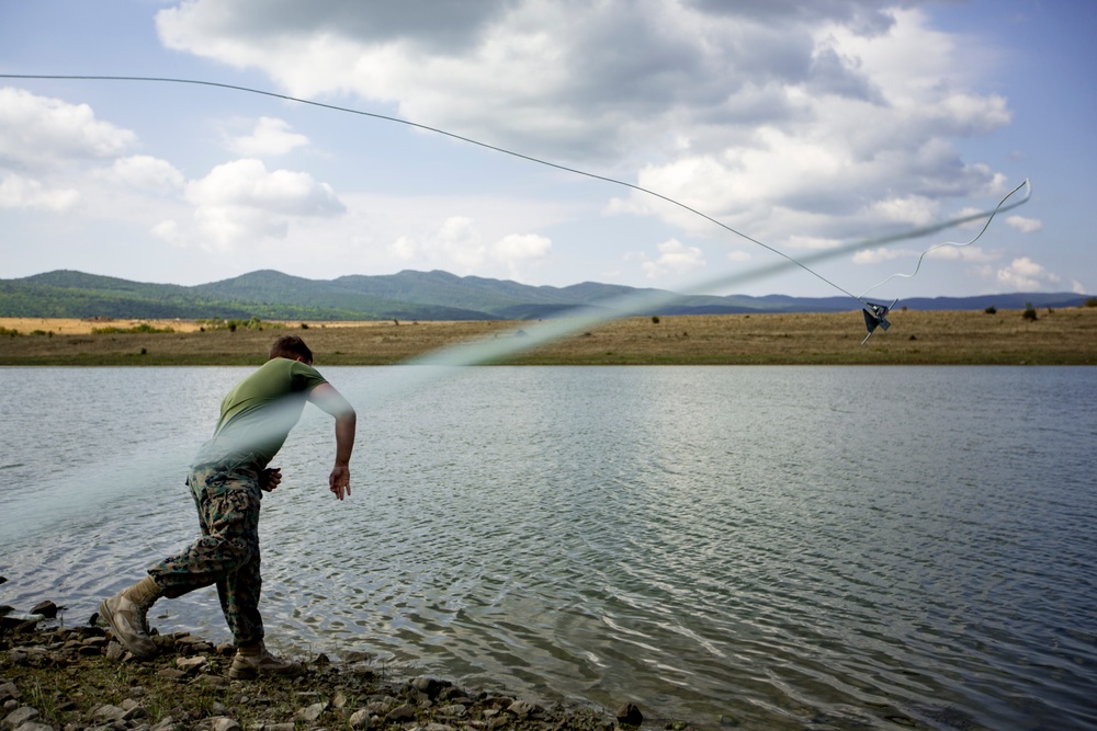 Novo Selo Training Area water purification exercise