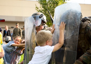 U.S. Embassy static display held by U.S Marines with BSRF 16.2