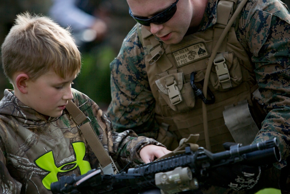 U.S. Embassy static display held by U.S Marines with BSRF 16.2