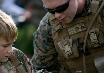 U.S. Embassy static display held by U.S Marines with BSRF 16.2