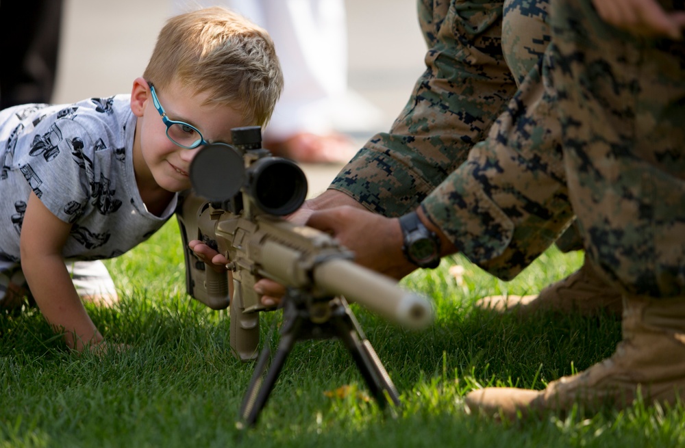 U.S. Embassy static display held by U.S Marines with BSRF 16.2