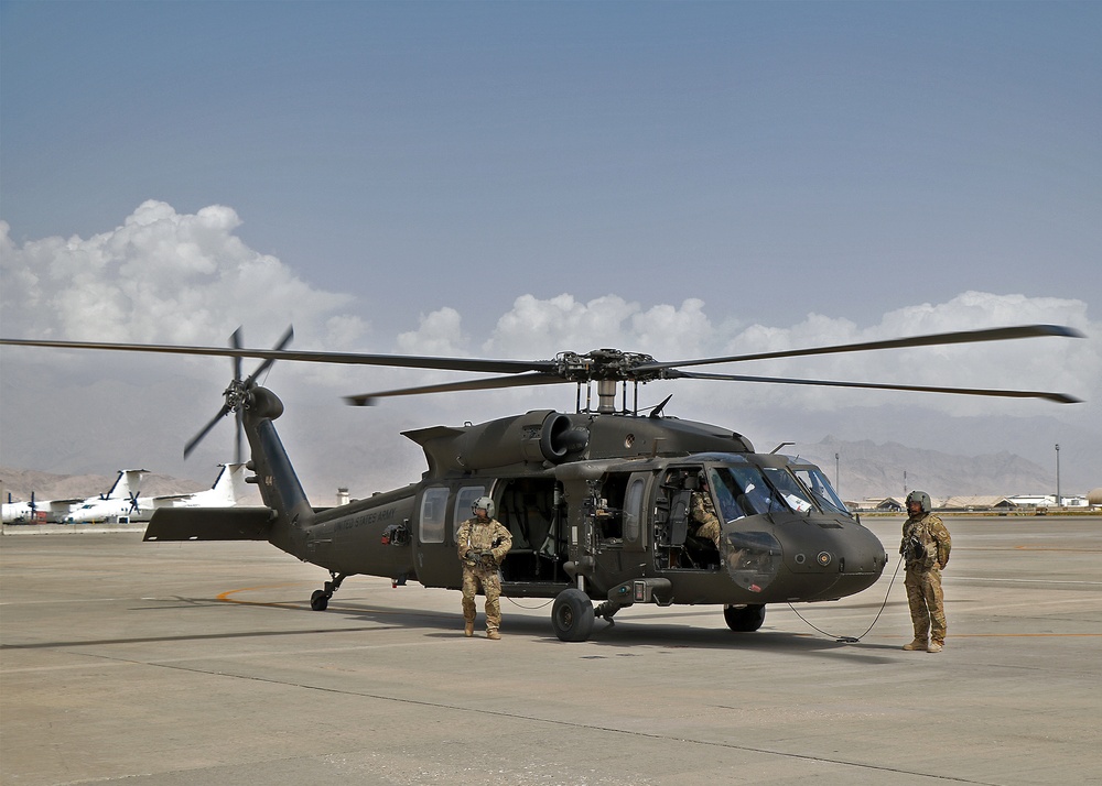 USFOR-A deputy command general takes first aerial recon survey of BAF
