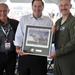 Senator Joe Donnelly present with plaque at 2016 Fort Wayne Air Show