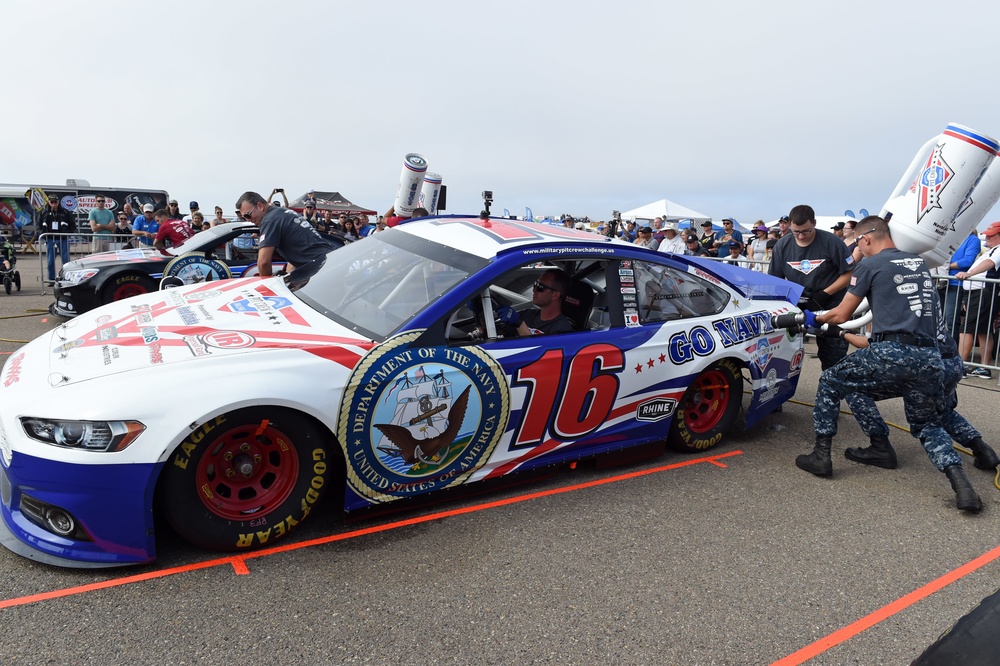 VRC-30 Sailors Compete in the Pit Crew Challenge at Coronado Speed Fest