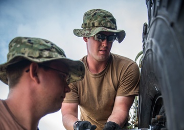Seabees Change 500 Lbs Tire
