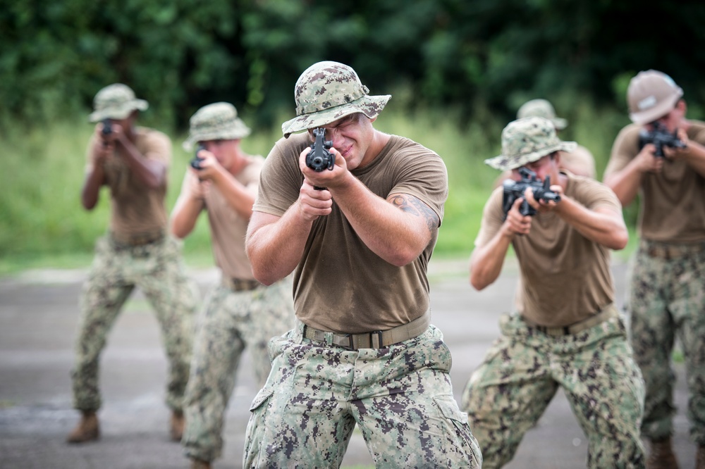Seabees Perform Contact Engagement Drills