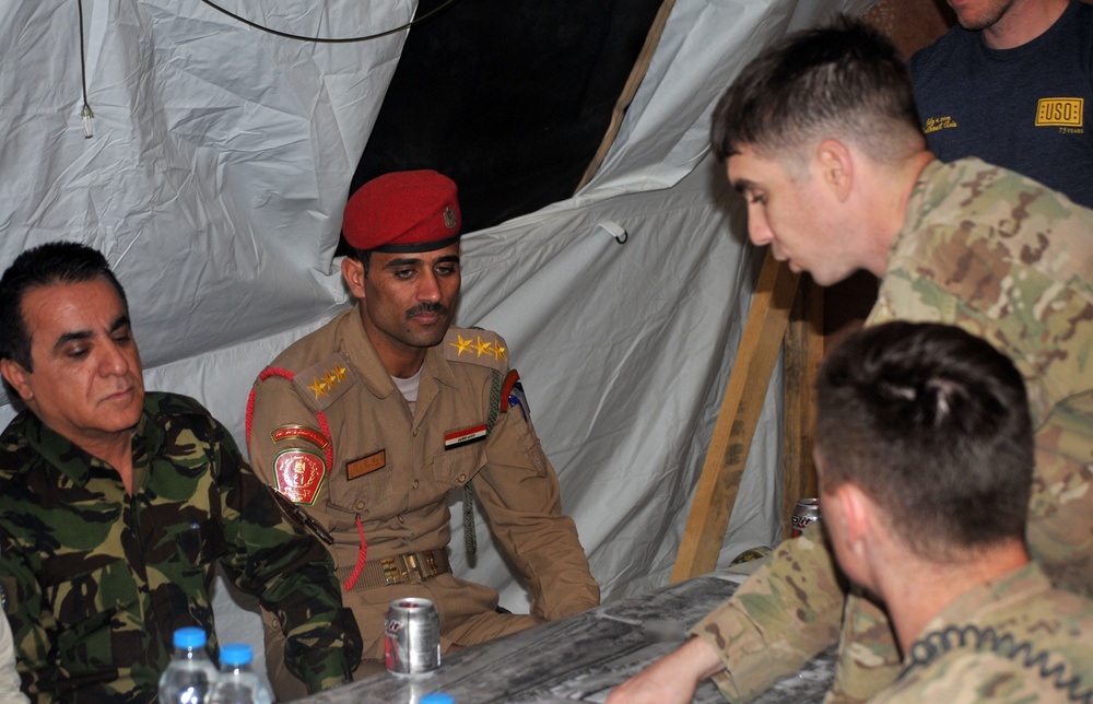 Task Force Strike holds joint security meeting with ISF, Peshmerga