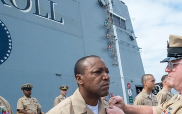 USS Somerset Holds Pinning Ceremony