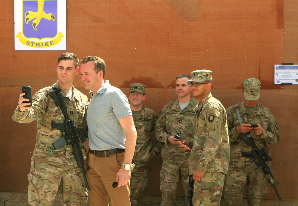 Secretary of the Army visits Soldiers in Iraq