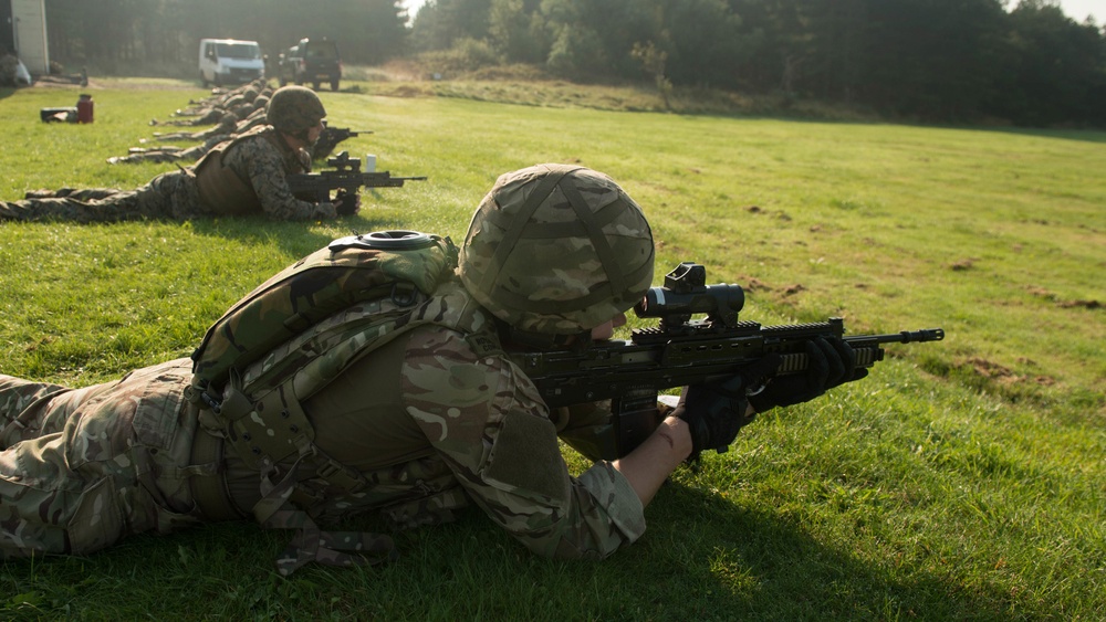 The Royal Marines Operational Shooting Competition begins