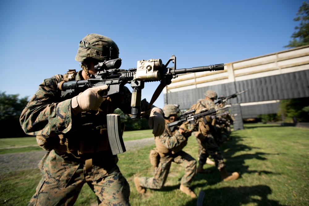 U.S. Marines train with Romanian Jandarms for embassy reinforcement exercise