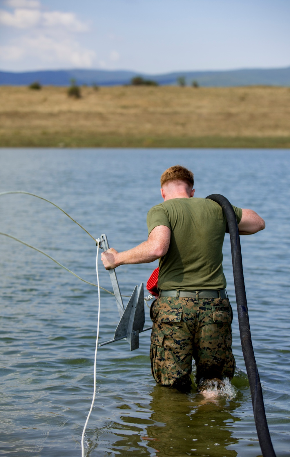 Novo Selo Training Area water purification exercise