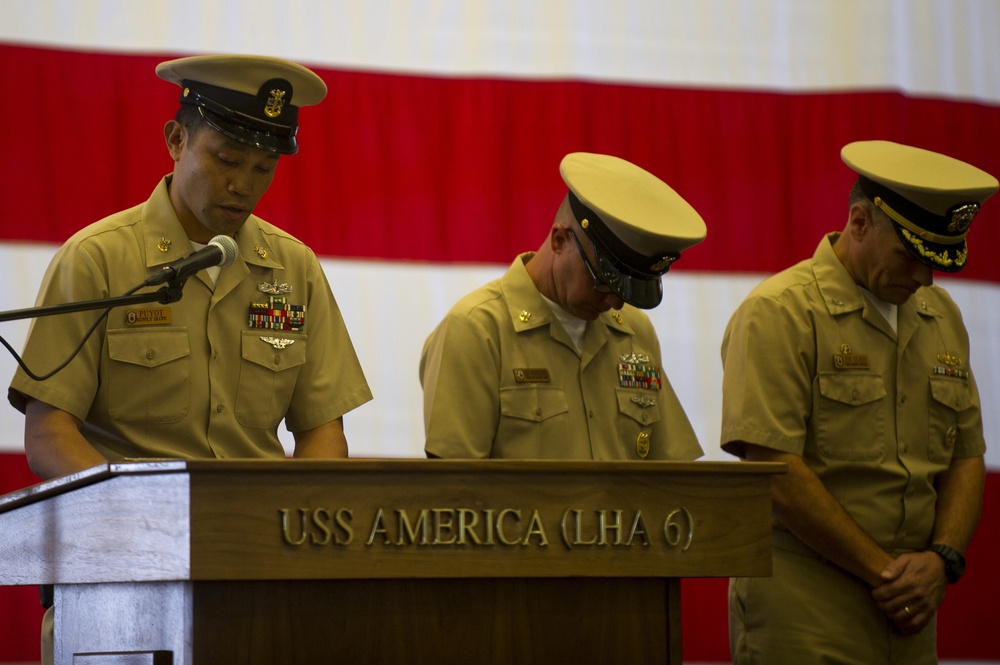 USS America chief pinning.