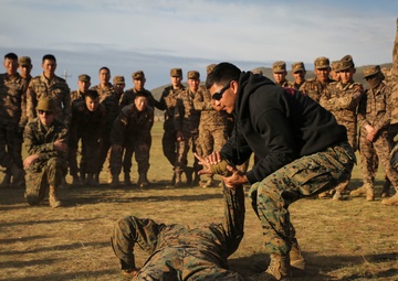 NOLES 16: Mongolian Armed Forces, U.S. Marines demo mechanical advantage control holds