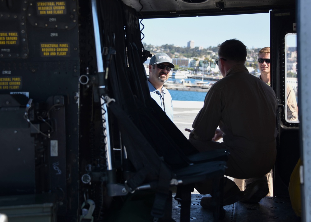Visitors tour USS San Diego (LPD 22) during Fleet Week San Diego