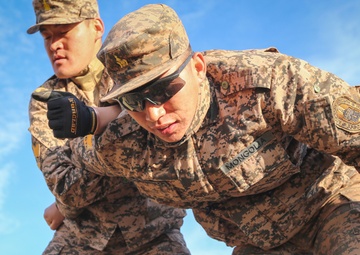 NOLES 16: Mongolian Armed Forces, U.S. Marines demo mechanical advantage control holds