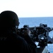 USS Zumwalt Sailors conduct crew served weapons firing exercise