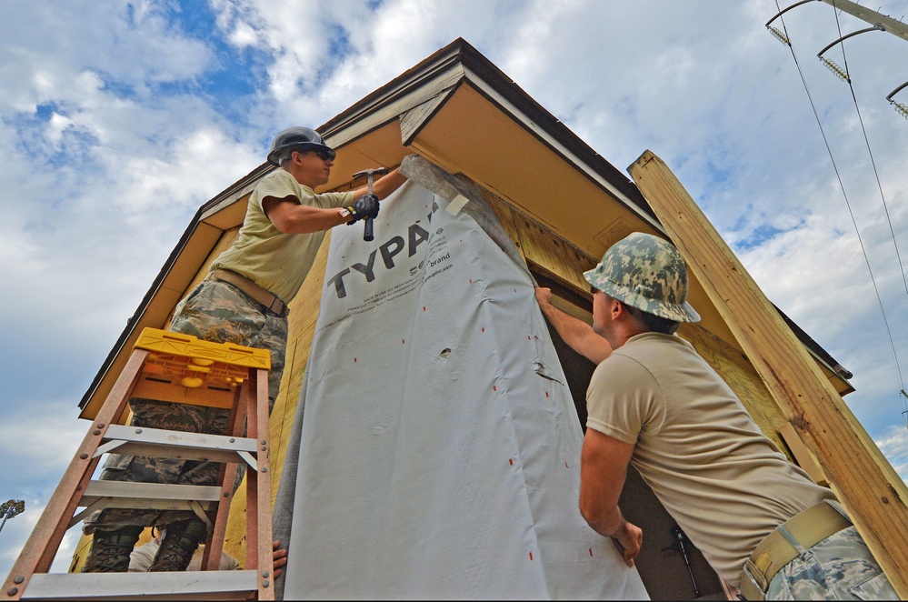 Structural specialists renovate softball field press box