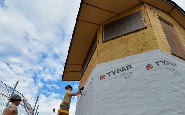 Structural specialists renovate softball field press box