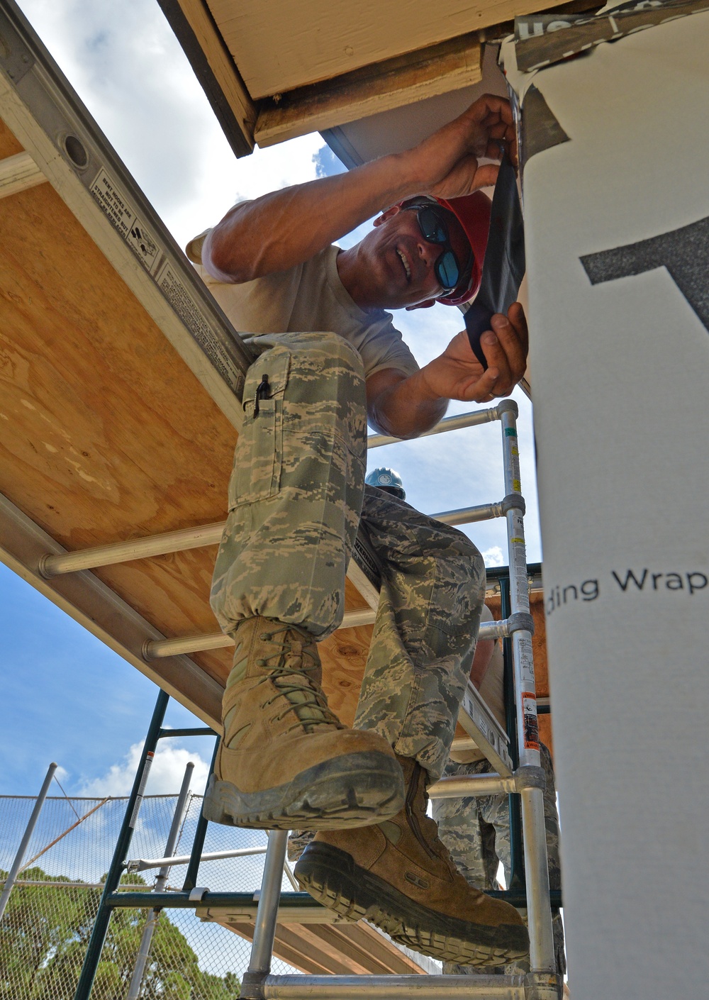 Structural specialists renovate softball field press box