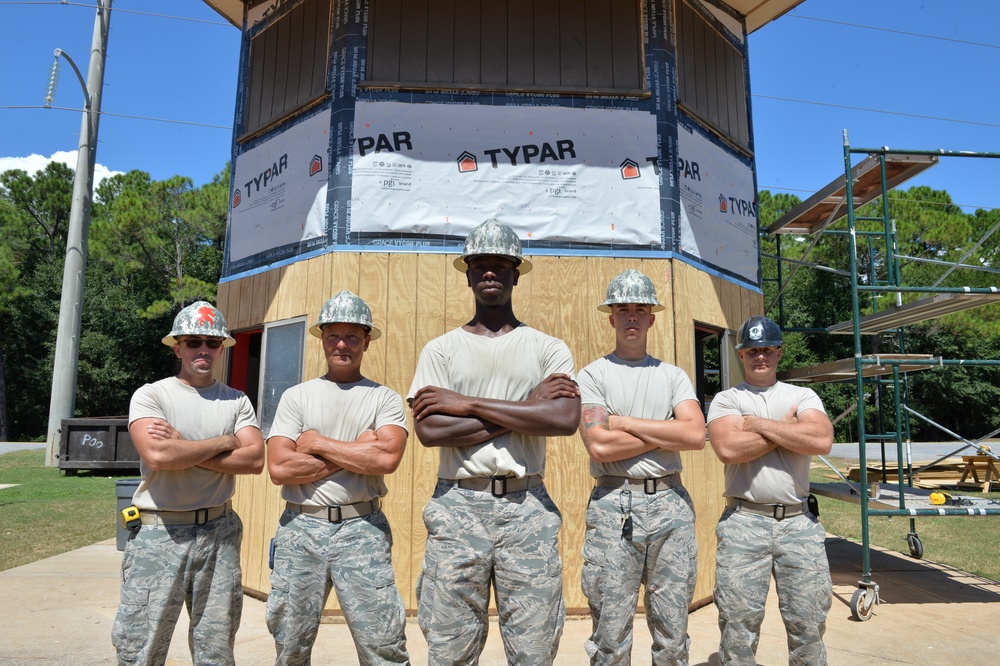 Structural specialists renovate softball field press box