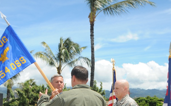 Blake assumes command