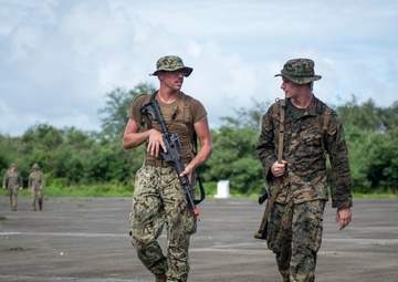 Seabees and Marines Conduct Contact Engagement Drills