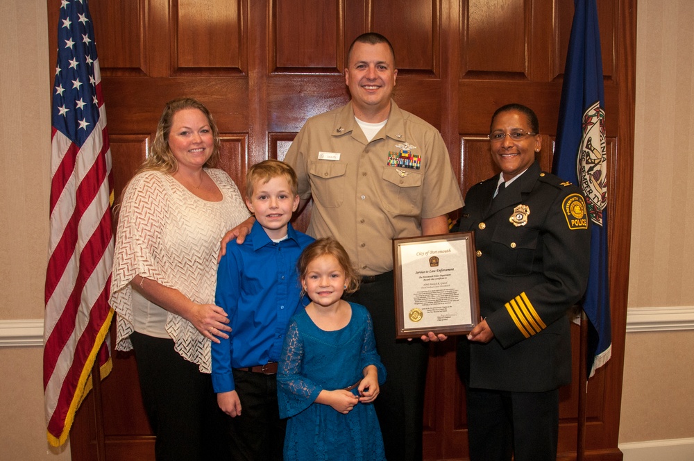 NMCP Corpsman Recognized for Assisting Crash Victim