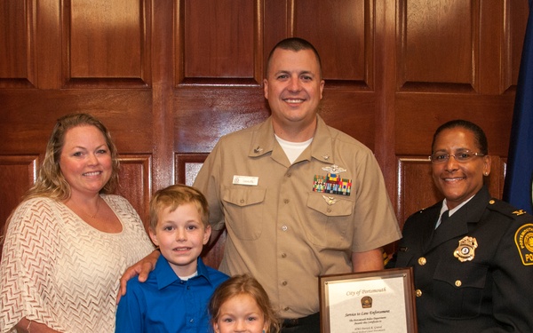 NMCP Corpsman Recognized for Assisting Crash Victim