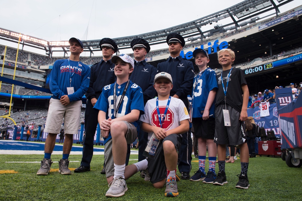 JB MDL Honor Guard celebrates Air Force birthday at Giants' game